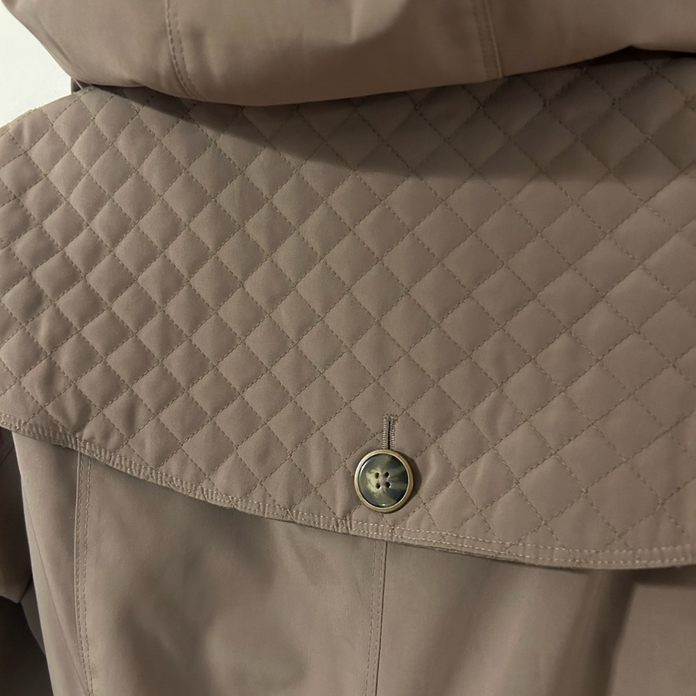 London Fog Hooded Trench Coat - Picture 4 of 9